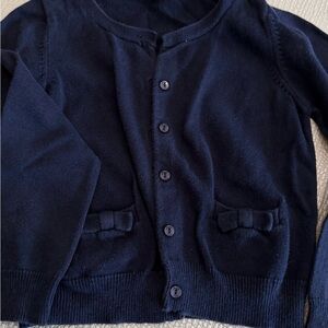 Jacadi Navy Blue Kids knit cardigan